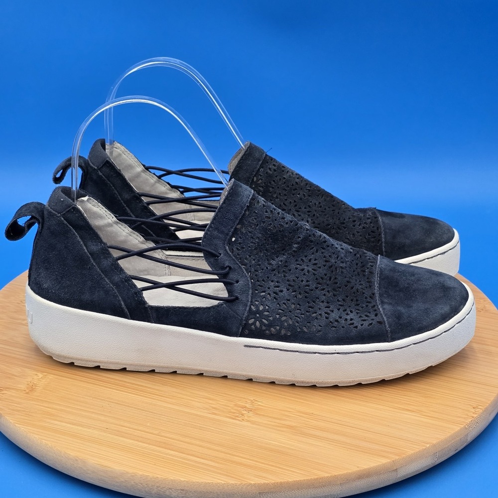 Jambu Erin Suede Casual Step-In Sneaker Blue Women's 9M EUC
